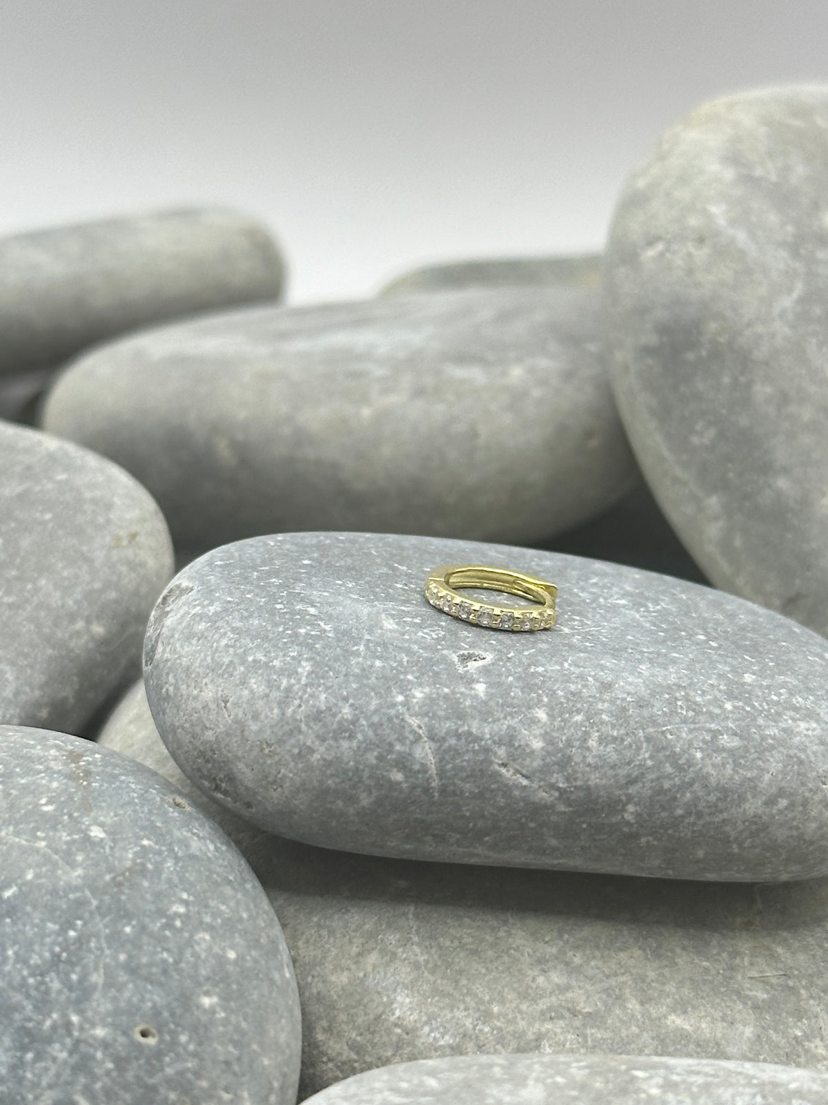 14k Yellow Gold Plated 8mm Hoop