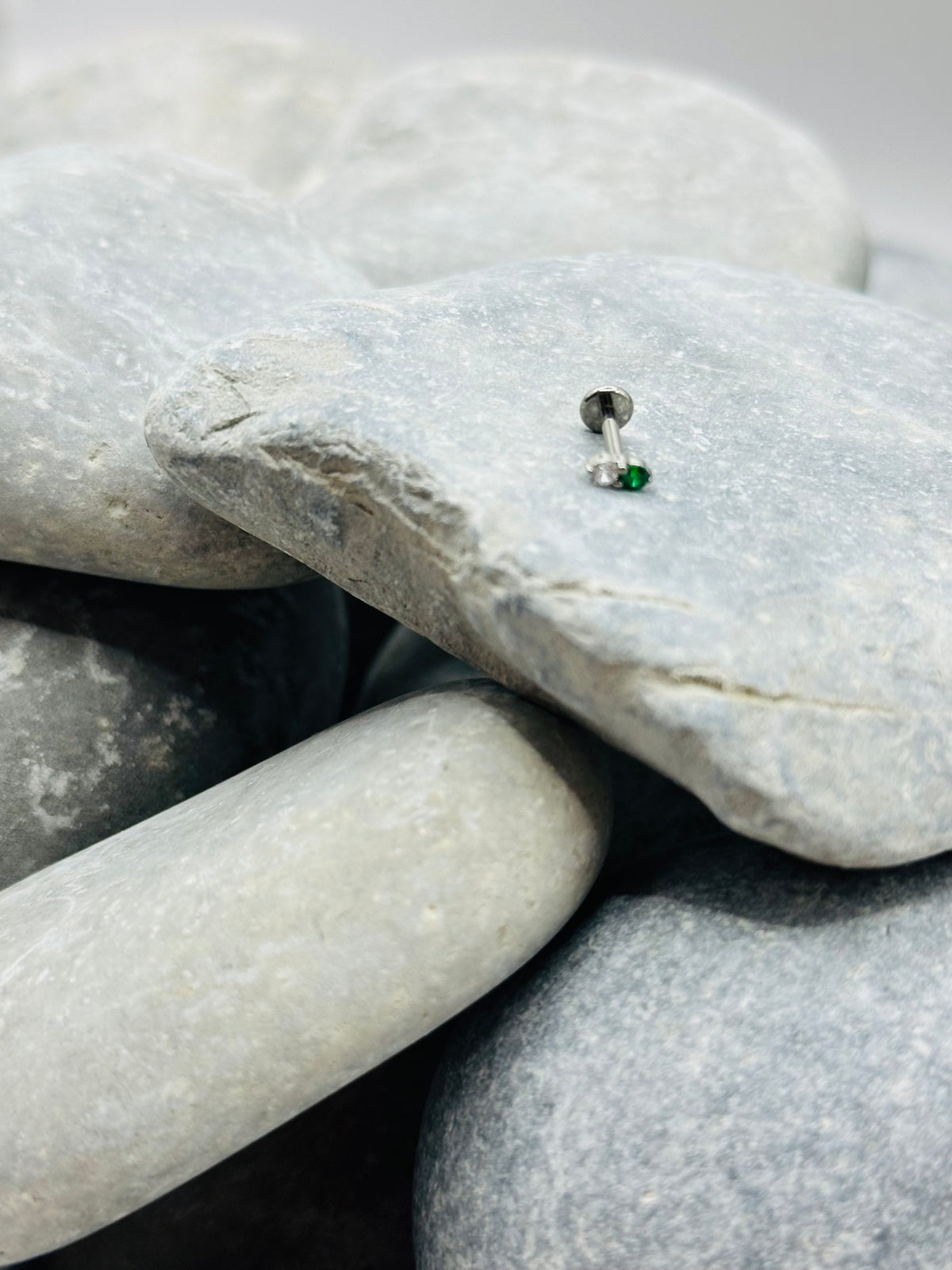 Two Tone Titanium Threadless End Stud